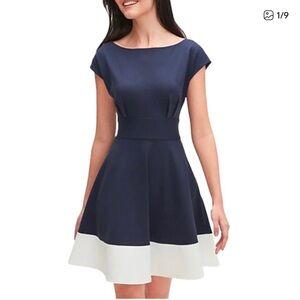 Kate Spade | Colorblock Ponte Fiorella Fit and Flare Dress